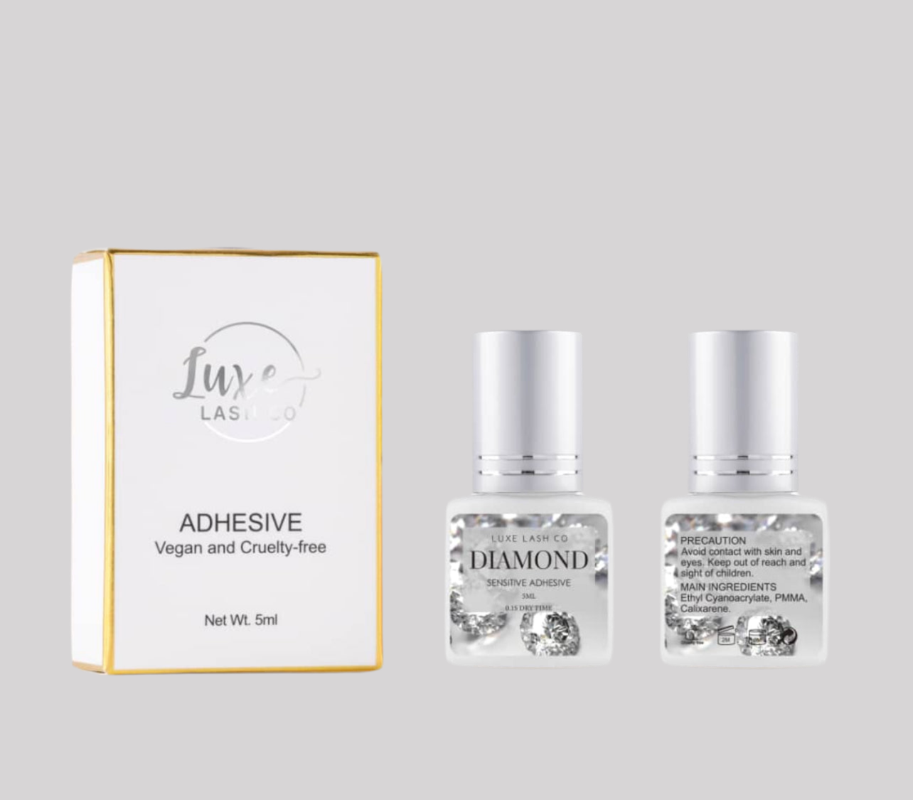 Diamond clear adhesive