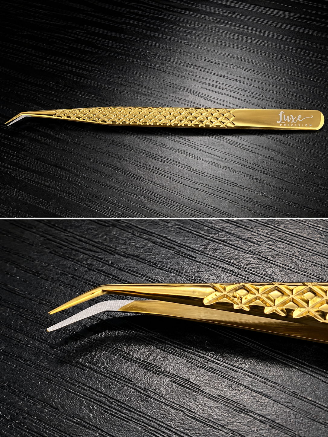 Luxe Precision™ 45° Fiber Tip Tweezer