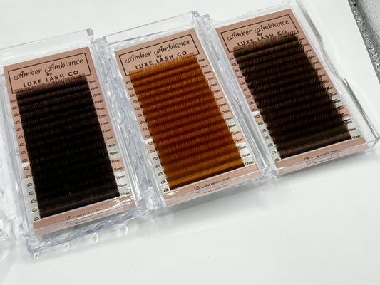 Amber ambiance - brown lash collection