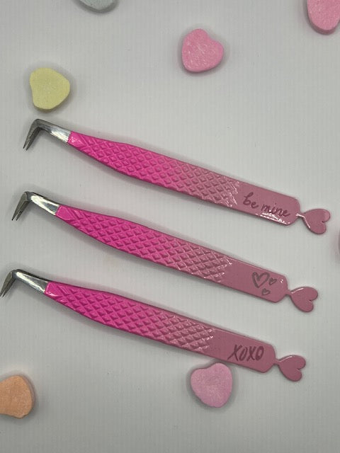 90 Degree boot tweezer with fiber tip